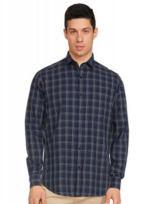 Easies by Killer Mens Slim Shirt (E-86290,Teal Checks_M