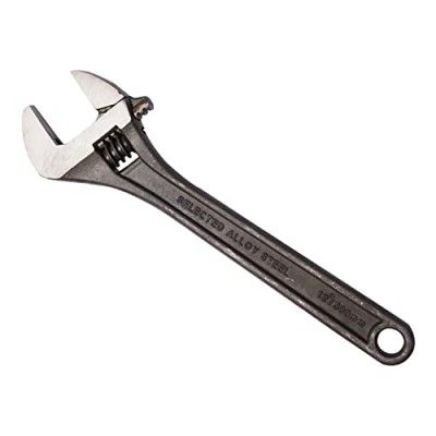 Eastman Adjustable Wrenches Set Of 1Pcs, 12/300 Mm, Phosphate Finish Fully Hardened And Tempered - E-2051