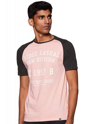 EASY BUY Mens Slim T-Shirt (SU20VJ06MT_Pink M)