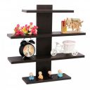Ebee Engineered Wood Lifestyle Wall Shelf/Bookshelf/Display Rack, 4 Shelves (Model: 4 Shelf ws)...