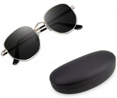 EBRACOLLECTION  UV Protection, Gradient, Polarized Oval, Rectangular Sunglasses (Free Size)  (For Men & Women, Black)