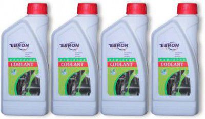 EBRON Radiator Antifreeze Coolant, Tropical Formula Engine Coolant, For Car & Bike, 4L Coolant Green  (1 L, Pack of 4)