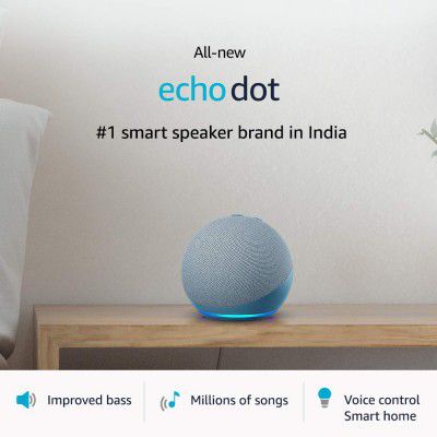 Echo Dot (4th Gen) Smart speaker with Alexa (Blue)