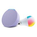 Echo Pop (Purple) Combo with Wipro 9W LED Smart Color Bulb...