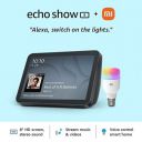 Echo Show 8 (Black) Combo with Mi LED smart color bulb...