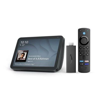 Echo Show 8 (Black) Combo with Fire TV Stick
