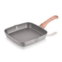 Echt Die Cast Aluminium Non Stick Square Grill Pan(24 cm)...