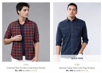 ecko Shirts starting at ₹449