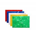Eclet 5 A4 Document File Folder Bag, Transparent Envelope Holder Storage Case, Snap Button Organizer, Clear Flower Plastic Container for Papers, Stationery - 5 Pack...
