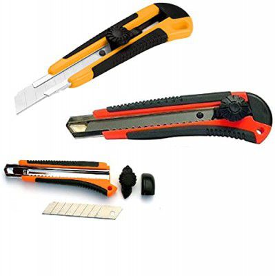 Eclet Heavy Duty 18 mm Cutter Knife Utility Knife Box Cutters, Utility Knife Retractable, Compact, Extended Use