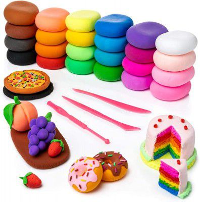 Eclet (Pack of 12) Air Dry Clay, Colorful Children Soft Clay with Tools .11