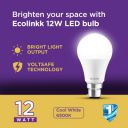 EcoLink 12 Watts Led Bulb | Bulb Base : B22, Colour : Cool Day Light...
