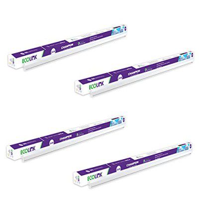 EcoLink 24-Watt Aluminium Batten (Warm White, Pack of 4)