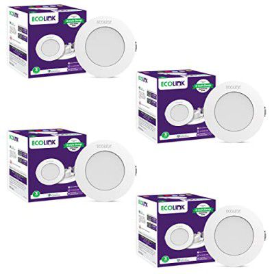EcoLink 3-Watt 2 Inch Deep Junction Box LED Spot Light (Natural White, Pack of 4)