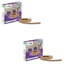 EcoLink 45-Watt 240 LED Strip Light (Natural White Pack of 2)...