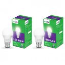 EcoLink 9-Watt Base B22 LED Bulb (Cool White,Pack of 2)...