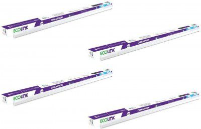 EcoLink Champion Compact 4-ft Batten 20 W 110.3 cm Tube Light (White, Pack of 4)