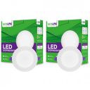 EcoLink Metal 7W Concealed JB Ceiling Light|Round Ceiling LED Downlighter Natural White, Pack of 2...