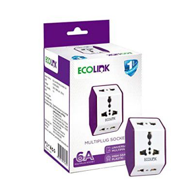 EcoLink Multiplug Socket 6A || Pack of 1