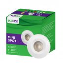 EcoLink Polycarbonate 2W LED Spot Light | Mini Spot Light for Display & Home Decoration |Cut Out: 35mm, Color: Cool White...