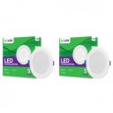 EcoLink Polycarbonate 5W Concealed JB Ceiling Light|Round Ceiling LED Downlighter for Home & Hall|Cut Out: 3 inch, Color: Cool Day Light, Pack of 2...