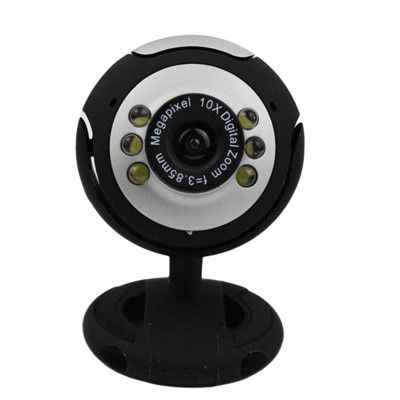 ECOMISTIQ USB Webcam HD Digital Zoom 360 Degree Rotation Clip-on Computer 