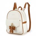 ECOSUSI Mini Backpack for Women Girls Cute Bowknot Small Backpack Purse Ladies Leather Bookbag Satchel Bag, with Charm Tassel...
