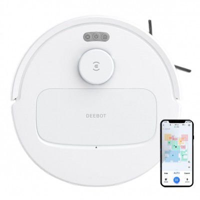 ECOVACS DEEBOT N30 White 2 in 1 Robot Vacuum Cleaner