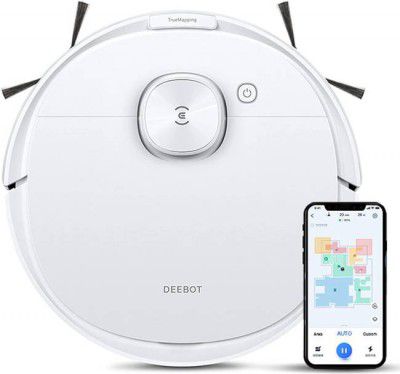 ECOVACS DEEBOT N8 Robotic Floor Cleaner (WiFi Connectivity, Google Assistant and Alexa)  (White)