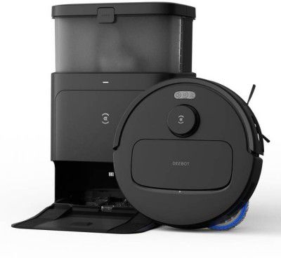 ECOVACS N30 Pro Omni Black Robotic Floor Cleaner with 2 in 1 Mopping and Vacuum