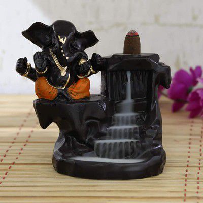 eCraftIndia Ganesha Smoke Scented Backflow Cone Incenses (7 cm x 7 cm x 12 cm)