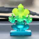 eCraftIndia Green and Blue Double Sided Crystal Car Ganesha Showpiece...