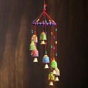 eCraftIndia handicrafted Decorative Wall/Door/Window Hanging Bells Wind Chimes Showpiece for Home Decor, Wall Decor, Pooja Room Temple, Diwali Gift, Corporate Gift...