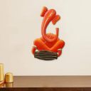 eCraftIndia Musician Lord Ganesha Playing Veena Handcrafted Iron Wall Hanging...