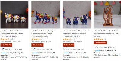 eCraftIndia Showpiece Starts ₹129 | Upto 87% Off