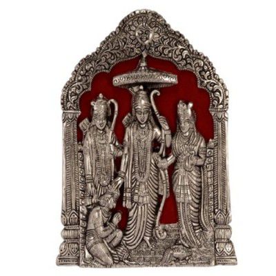 eCraftIndia While Metal Statue of Ram-Sita