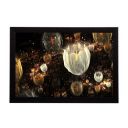 eCraftIndia 'White Glowing Floral' UV Art Painting ...