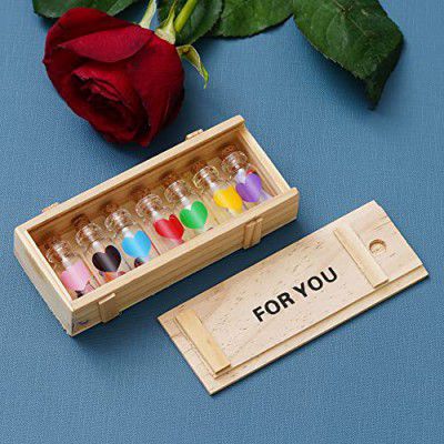 eCraftIndia Wooden Box for You Message Bottle Set
