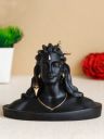 eCraftIndiaBlack & Gold-Toned Adiyogi Lord Shiva Polyresin Figurine Showpiece...