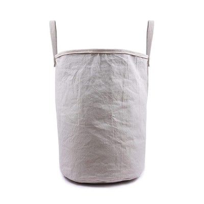 EDRAK Reusable Cotton Foldable Laundry Bag Organiser for Clothes With Handles 45L