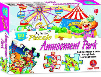 Educational Planet Galaxy Jigsaw Puzzle for Kids, Includes 120 Pieces of Fun Puzzle (AMUSMENT Park)
