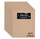 Eduway 8" X 10" MDF Board Sheet for Art & Craft Pack of 6 Ash Japanese Wood Veneer (20 cm x 25 cm)...