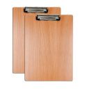 Eduway Exam Board Wooden/Writing/Clipboard – Lightweight MDF | Heavy Duty Clip for Office, School, Home, College, Shop - Brown Pack of 2 (Size- 9.5x13.5 inch)...
