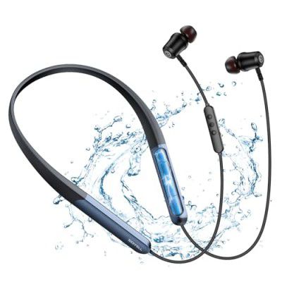 EDYELL C6 130H Neckband Earphone 10mm Drivers ENC, Dual Battery Neckbands for Music/Travelling/Calling