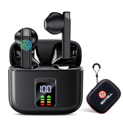 EDYELL Wireless Earbuds, Bluetooth 5.3 Headphones Bass Stereo