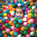 EEVOVEE 50 Pcs 6 cm Soft, Safe Multi Colour Fun Packed Plastic PoolBalls for kids.8 Colorful, Stimulating, Easy-to-Grasp softball with Soft edged.(BPA-Free, Non-Toxic Balls- ISI 9873 Safety Certified)...