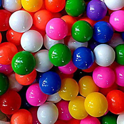 EEVOVEE Plastic 50 Pcs 4 Cm Soft&Safe Multi Colour Fun Packed Pool Balls For Kids. 8 Colorful,Stimulating,Easy-To-Grasp Softball With Soft Edged Balls.(Bpa-Free, Balls-Isi 9873 Safety Certified)