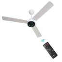 eFF4 Sino1200 mm 3 Blade 5 Star power Saving Ceiling fan with BLDC Motor | Remote control | Decorative Fan with Lights (White - Modern)...
