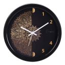 Efinito 12.5 Inches Wall Clock for Home Living Room Bedroom Office Hall Kids Room (Silent Movement, Black Frame)...