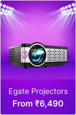 Egate Projectors starting from Rs. 6490 on Flipkart Big Billion Days Sale
